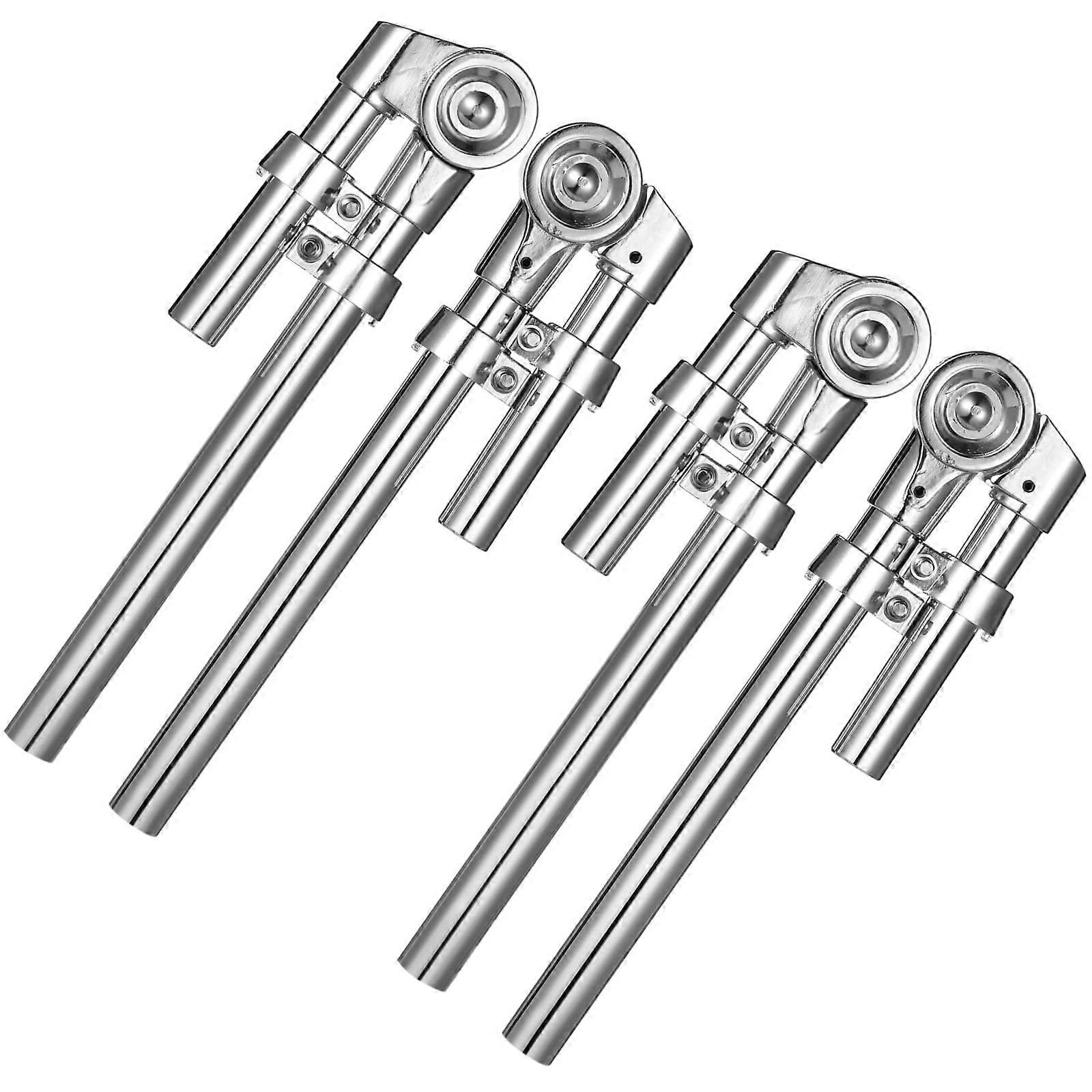 4 Pcs Adjustable Tom Drum Mount Bracket with Heavy Duty Holder Clamp for Universal Drum Kit Fit