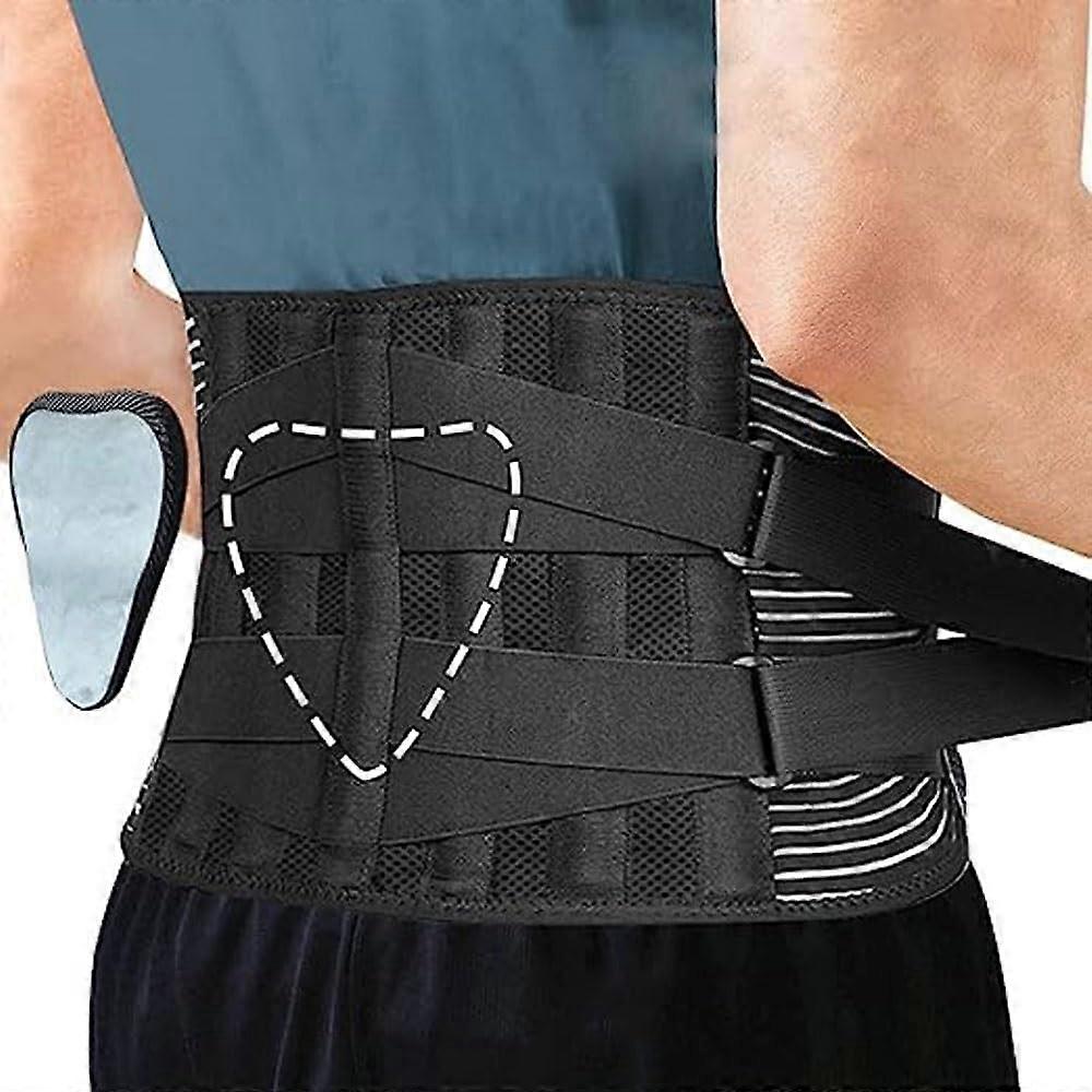 Back Support Belt for Lower Back Pain Relief, Adjustable Lumbar Support Brace with Breathable Mesh