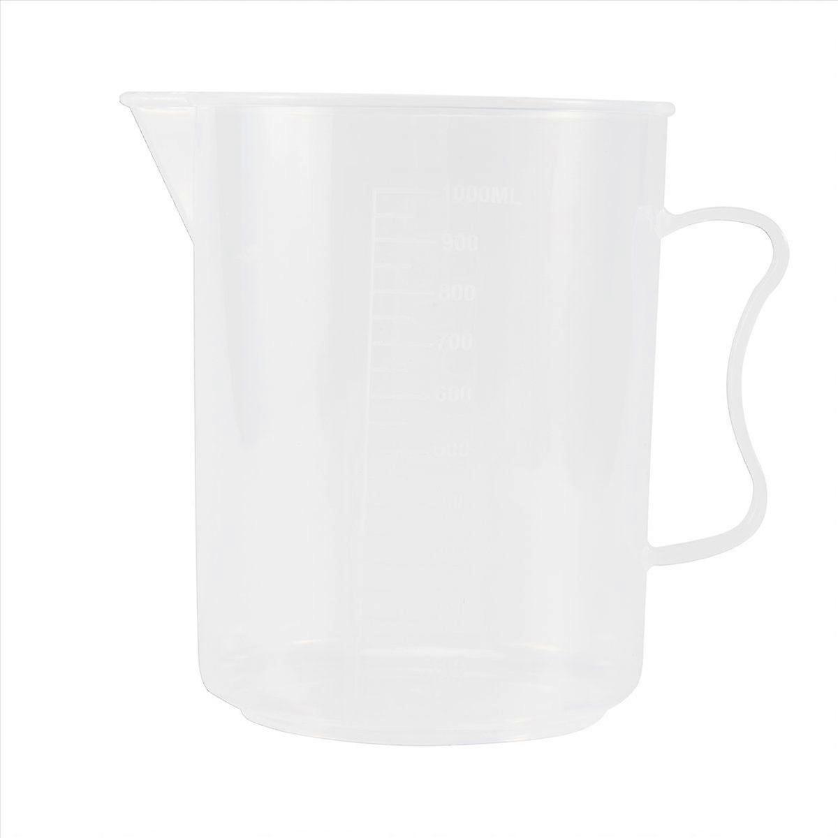1000ml Transparent Graduated Beaker with Handle