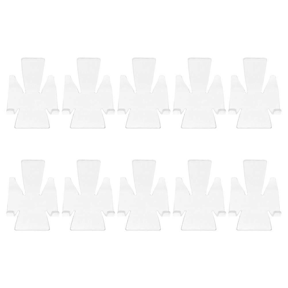 Crystal Display Stand for Display 10Pcs Transparent Acrylic Showcase Rack