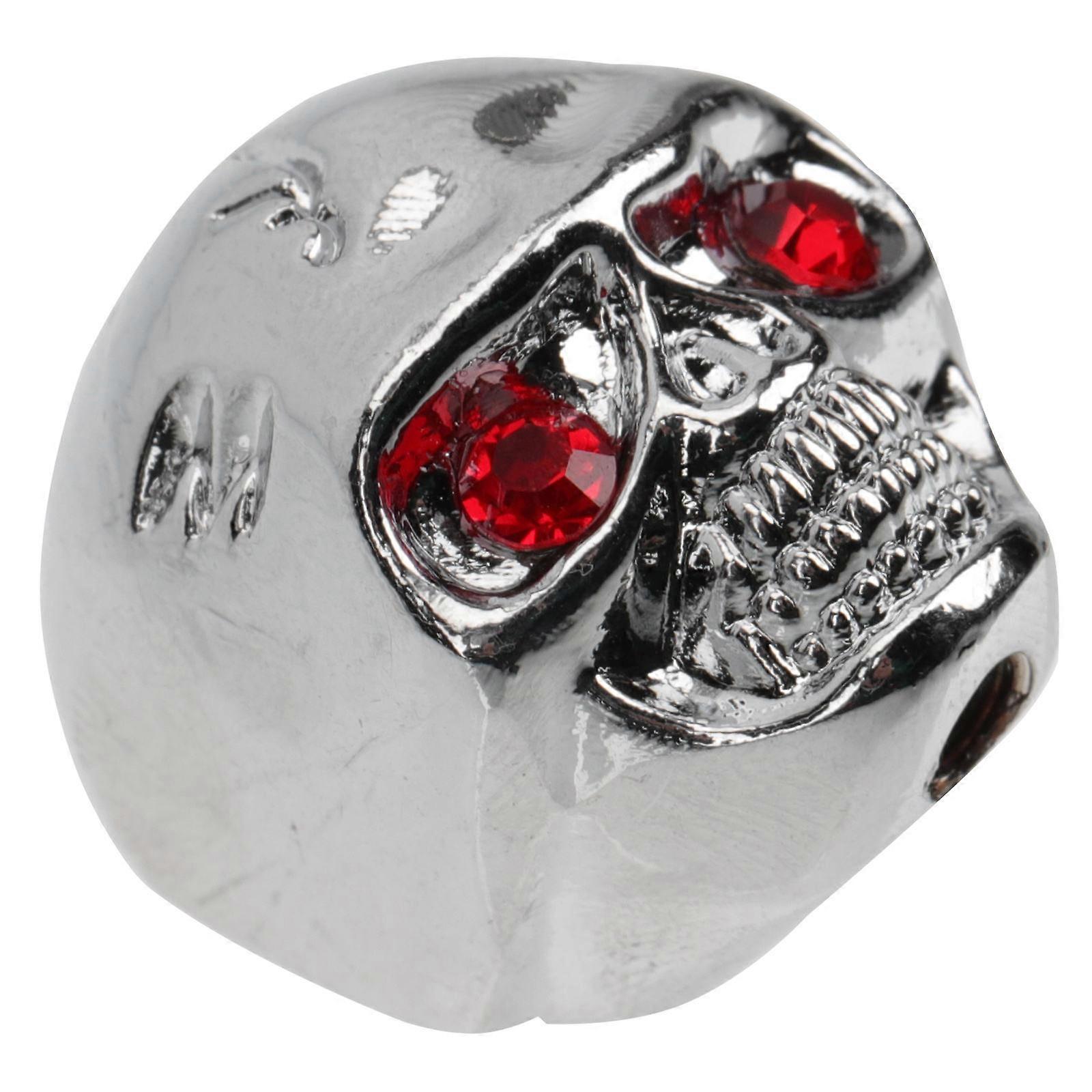 Volume Control Metal Knob Skull Design Knob Bass Amplifier Knob Silver 2.5x2cm Multiple Function Effects 1Set