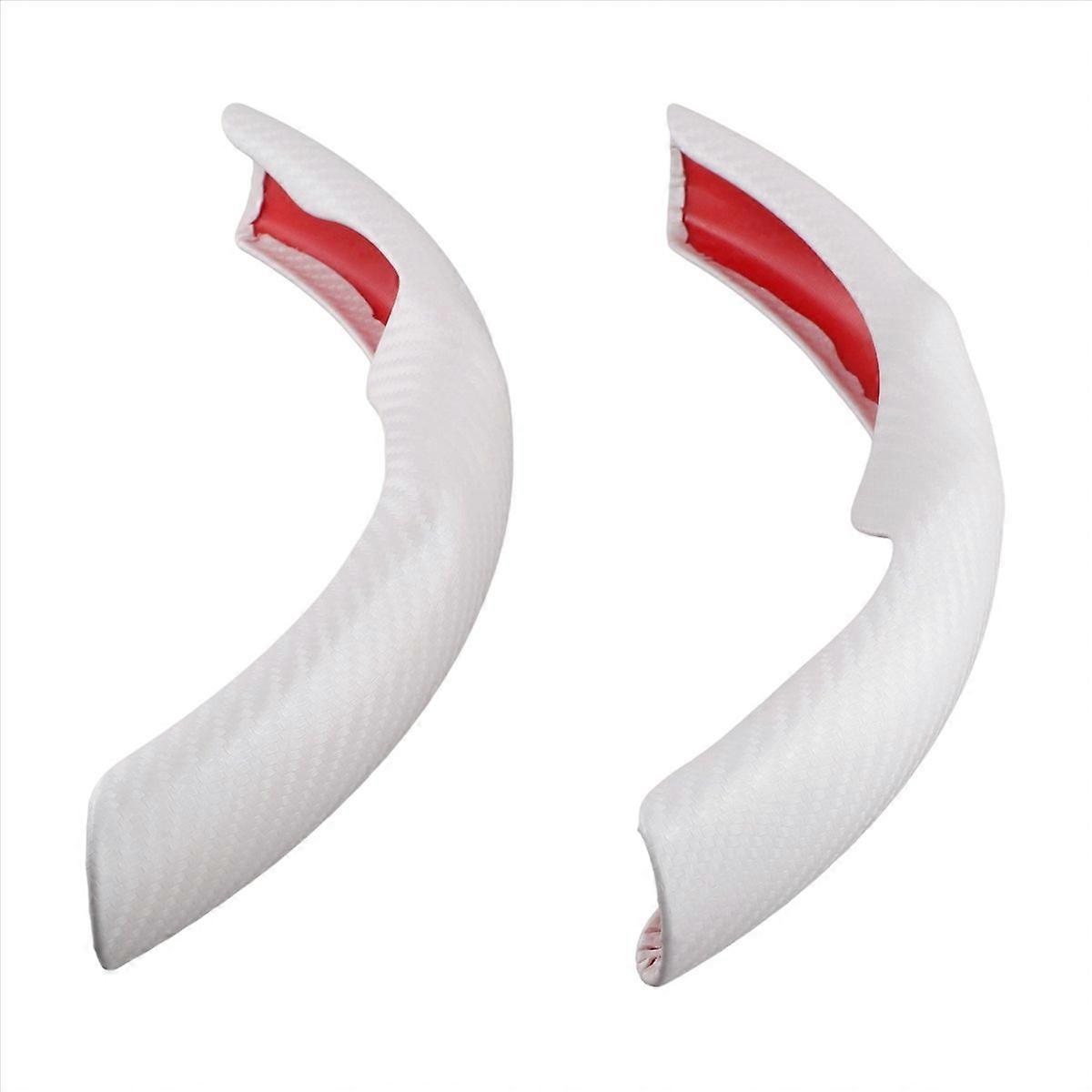 For Tesla Model 3/Y Steering Wheel Cover Carbon Fiber Pattern White