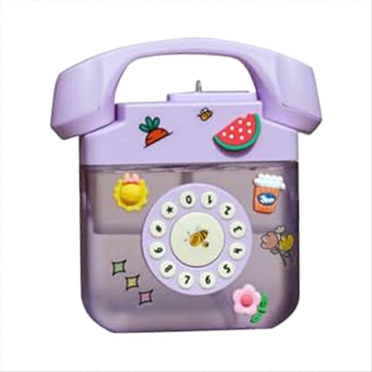 Creatives Retro Telephone Shape Water Bottle with Adjustable Shoulder Strap, Drinking Bottles with 3