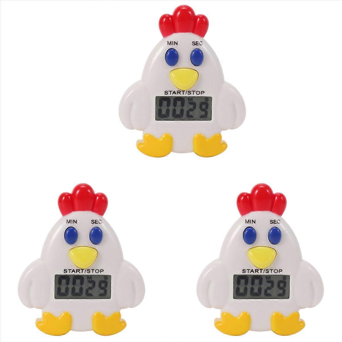3X Kitchen LCD Digital 99 Minute 59 SEC Countdown Clip Hen Alarm Timer Tool