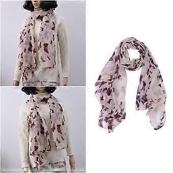 Écharpe longue en voile pour femme, style beige, 1 pièce