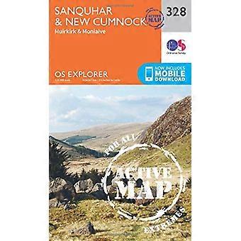 OS Explorer Karte aktiv (328) Sanquhar und neue Cumnock (OS Explorer aktive Karte)