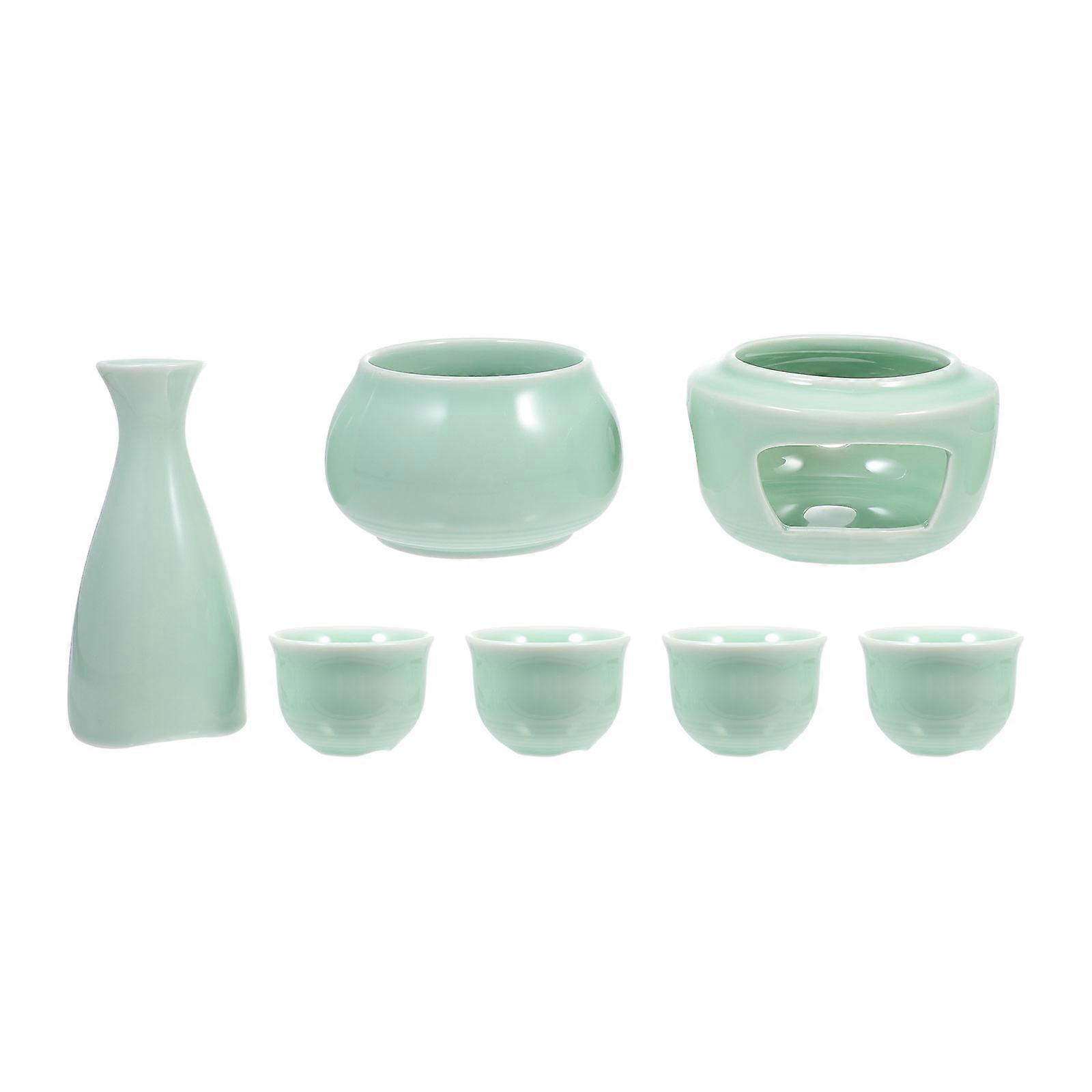 Drinking Set Wine Heater Set Simple Design Home Supplies Restaurants Ceramic 1Set
