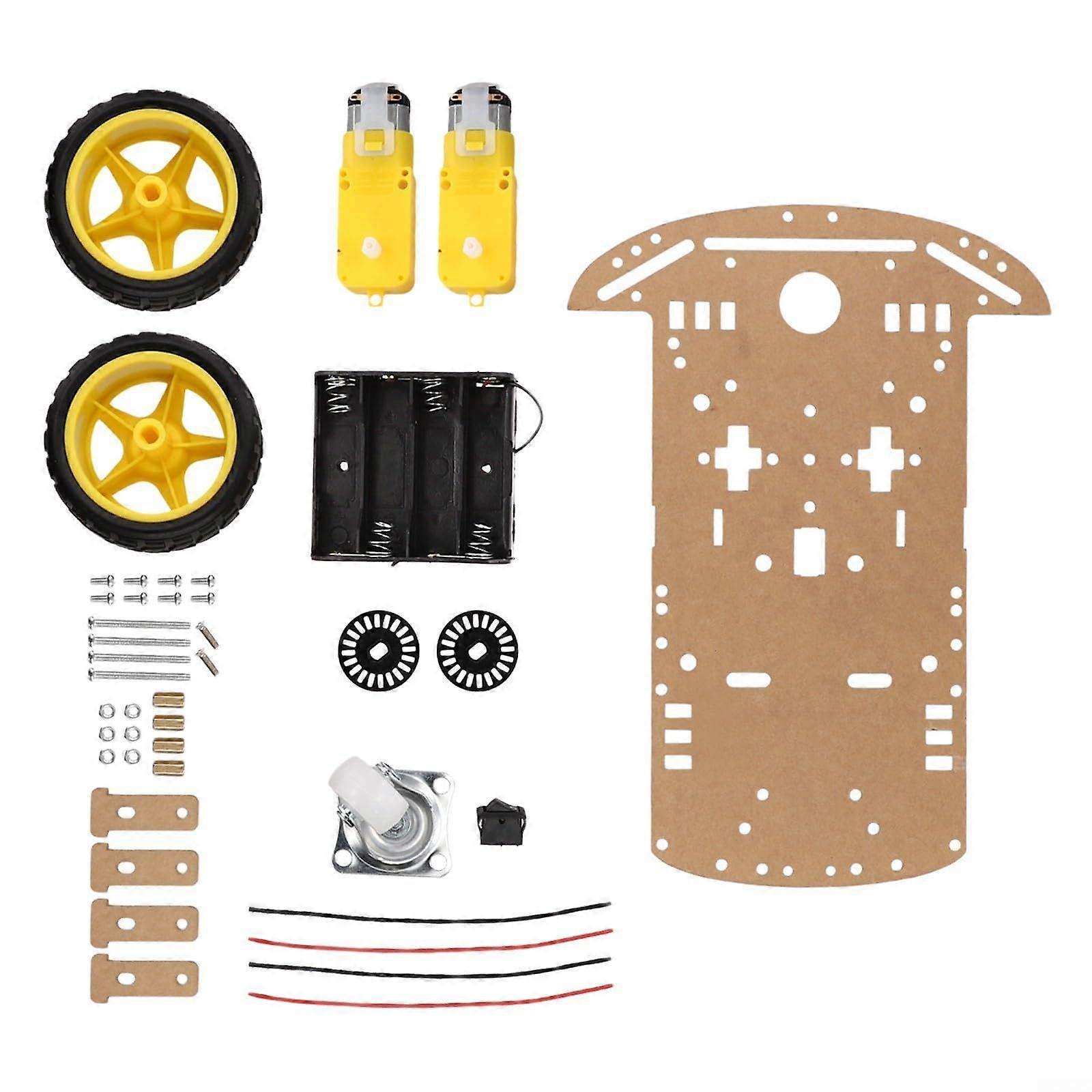 2WD Smart Robot Car Chassis Kit with Speed Encoder for Arduino DIY STEM Educational Projects
