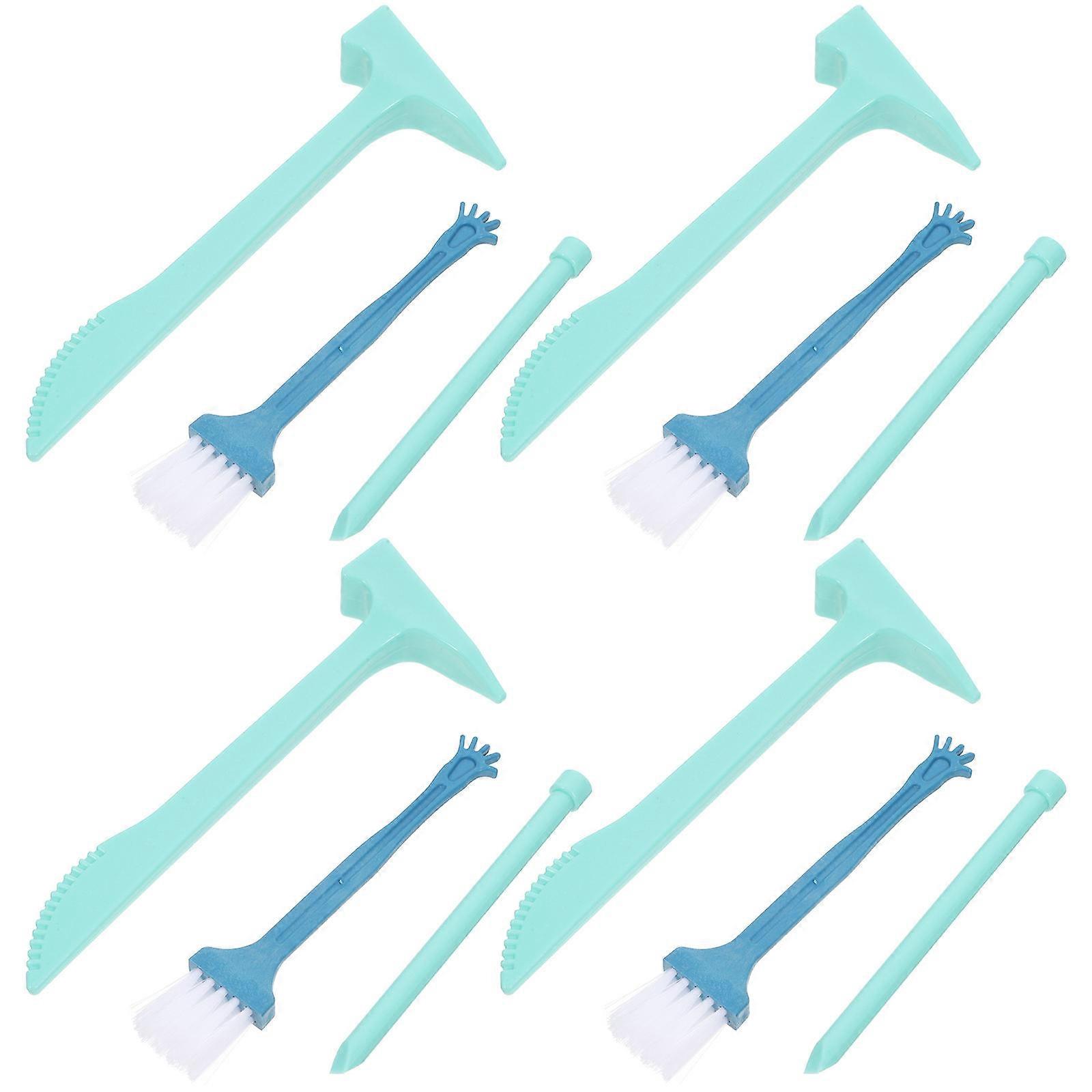 1 Set Digging Hammer Chisel Brush Archaeological Excavation Tools Kids Educational Digging Kit
