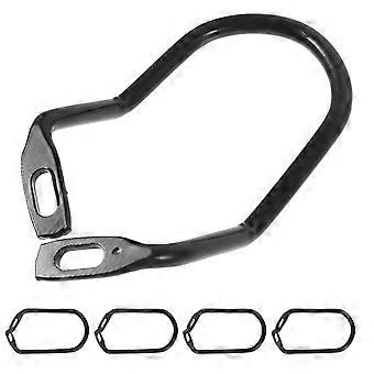 5 Pcs Bike Chain Guard: Rear Derailleur Protector For Mountain Bikes And Folding Bikes - Steel Guard Rack For Gear Protection