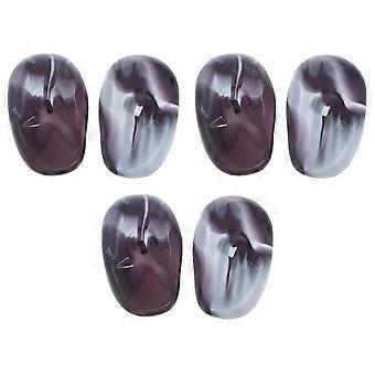 Protetores de ouvido de silicone em cores sortidas para tintura de cabelo, 12 pares.