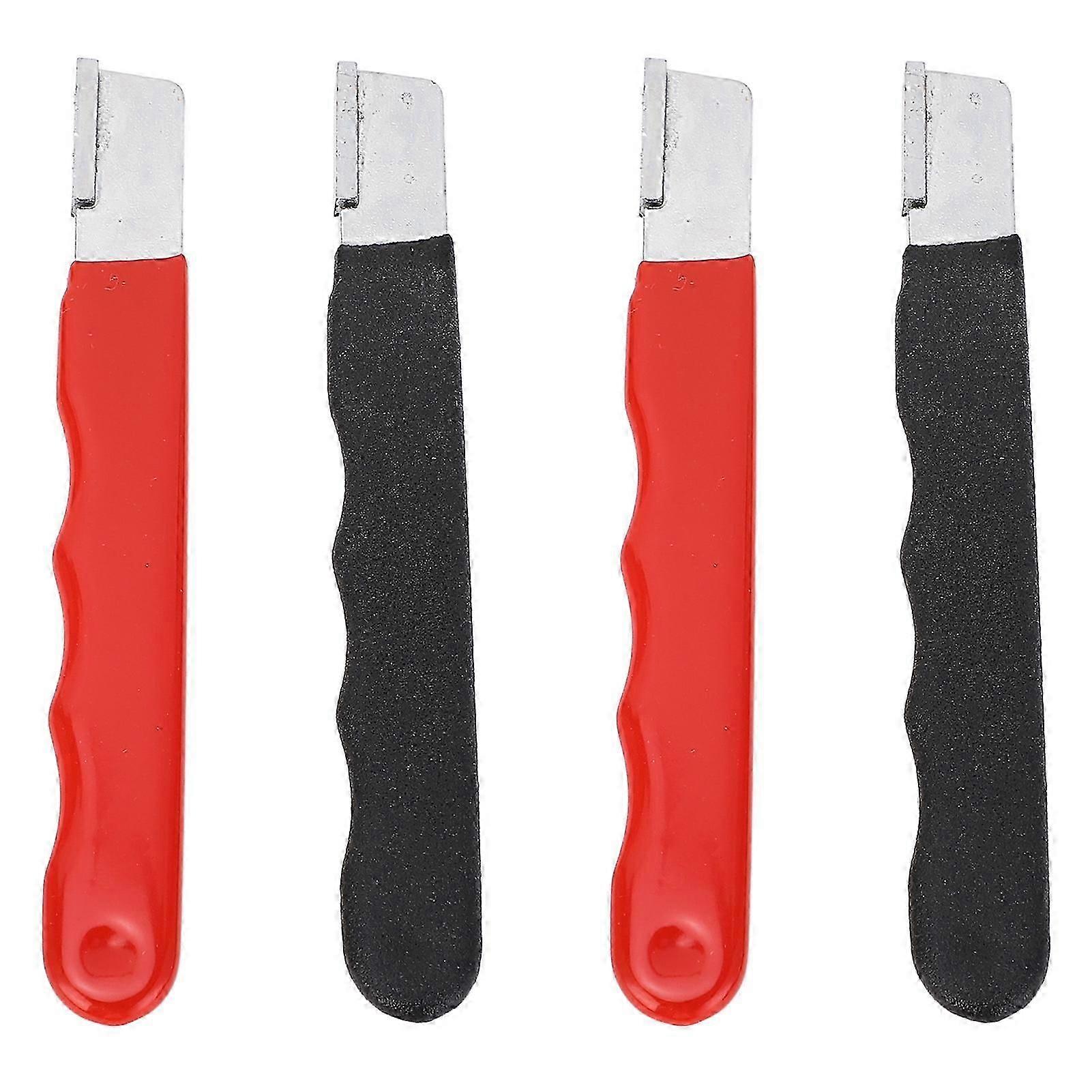 2 Set Garden Tool Blade Sharpener Comfortable Gripping Gardening Pruner Mini Sharpener