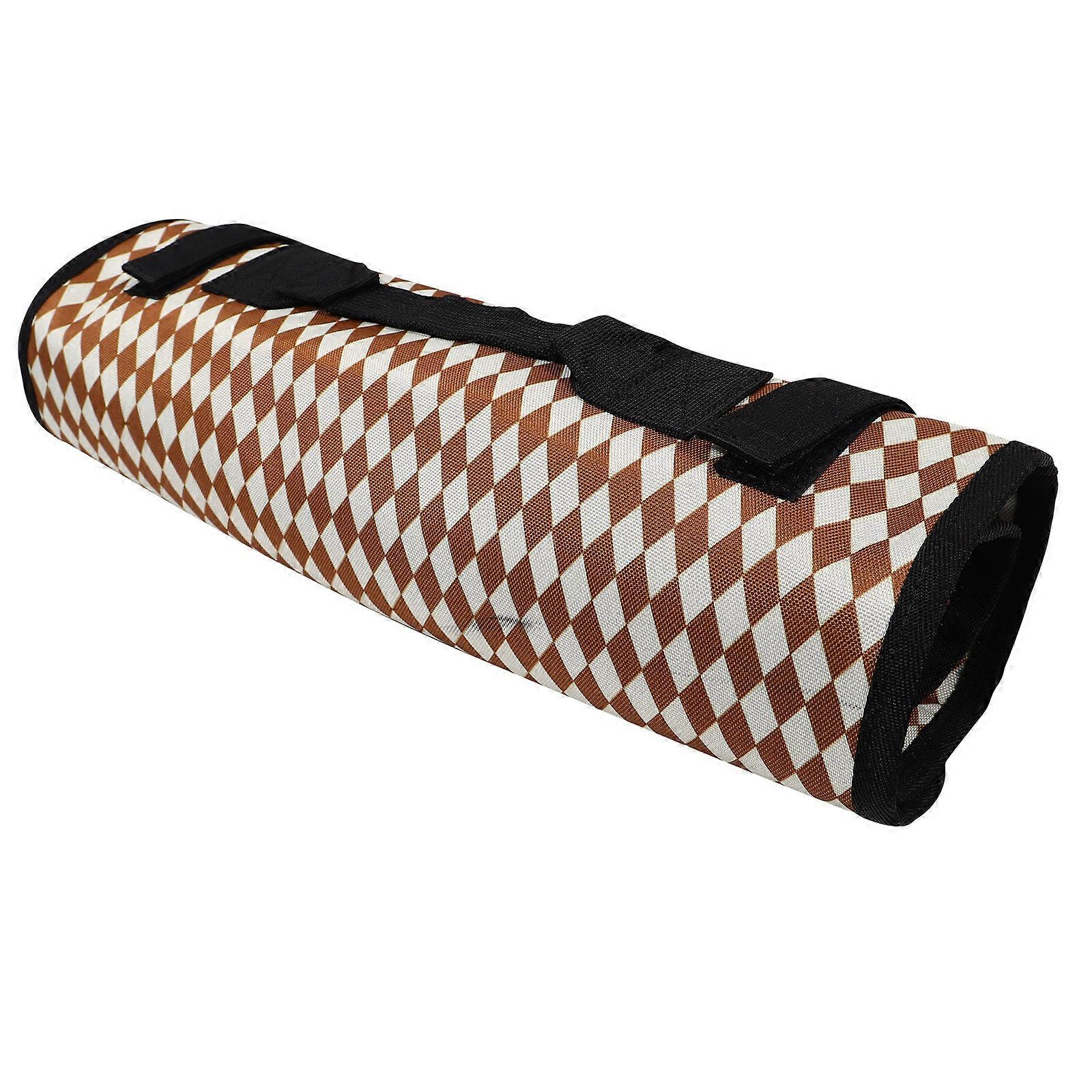 Camping Tent Stake Roll Pouch for Durable Storage 3Pcs Khaki Polyester Case