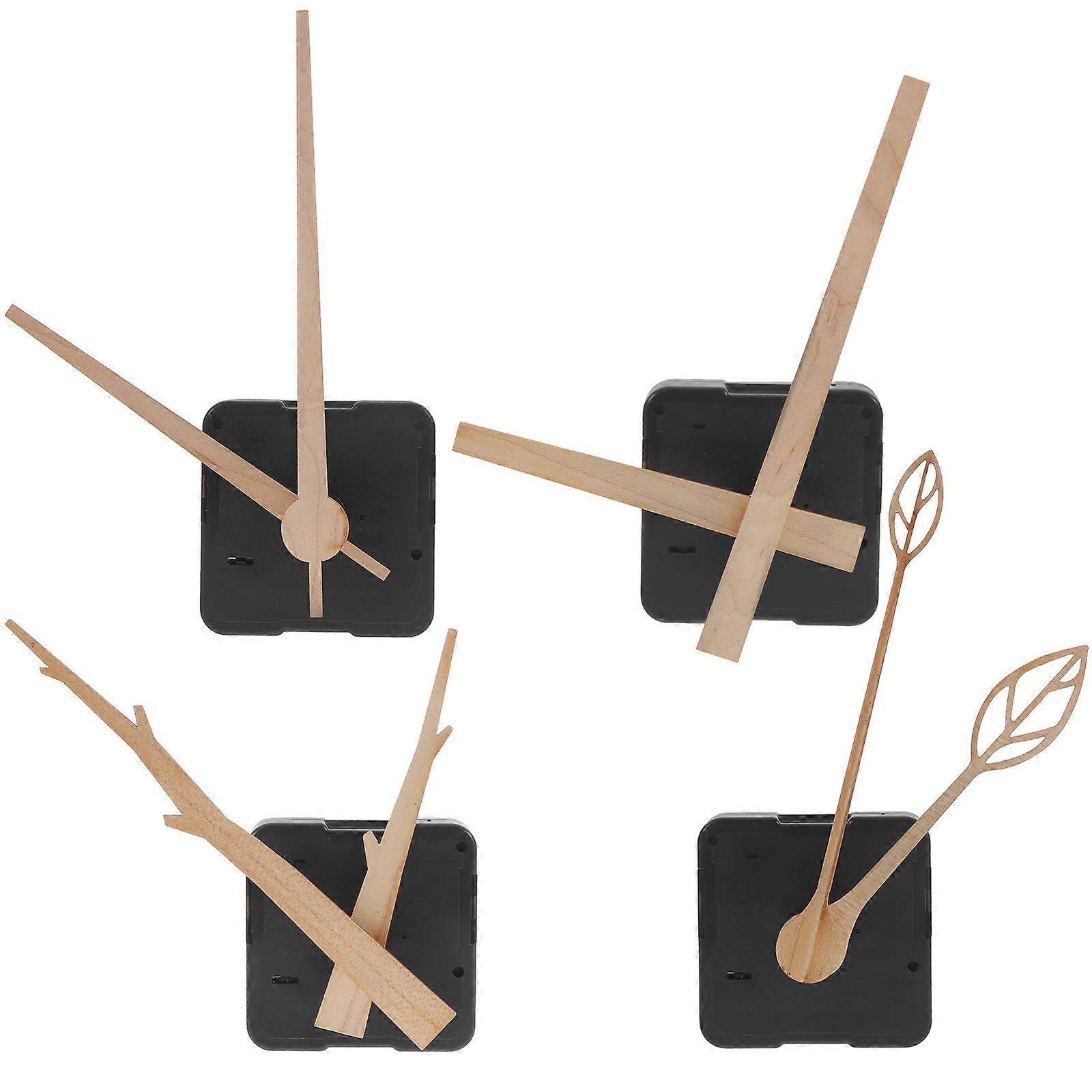 Quartz Clock Movement Clock Mechanism for DIY Use 4Sets Replacement Kit