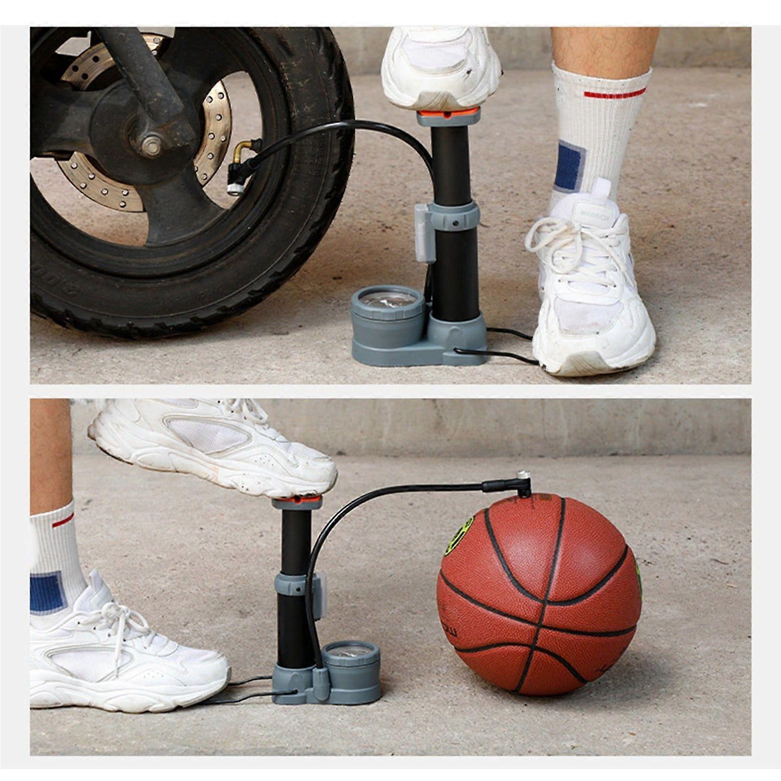 Multi-function Foot Pump Bicycle Electric Car High-pressure Visual Meter Non-slip Inflatable Pump