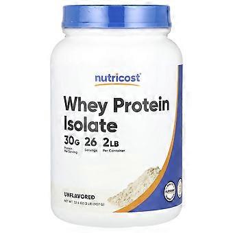 Nutricost, Whey Protein Isolate, Unflavored, 2 lb (907 g)