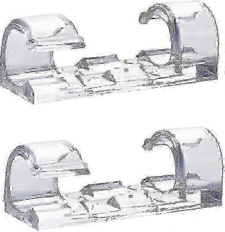 60Pcs Transparent Cable Clips,Self Adhesive Cable Tidy Wire Holder