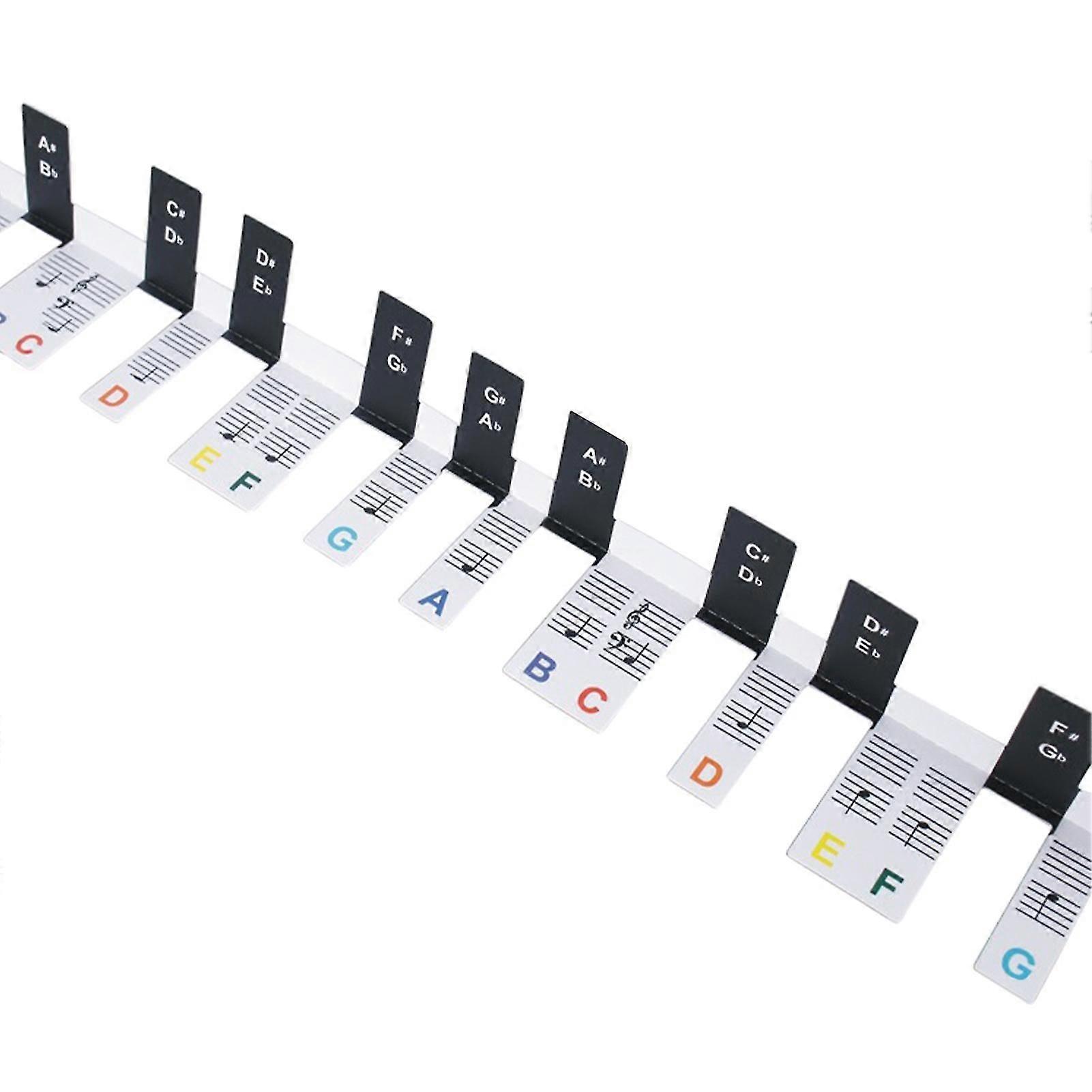 Easy To Read For Beginner Keyboard Note Labels Learning Gift 88 Key Full Size