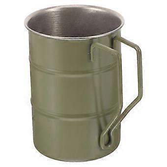 Olive Green Camping Cup Stainless Steel Mug with Handle for