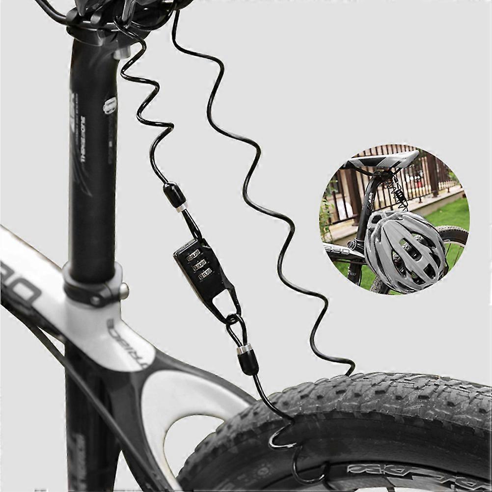 Password Bike Lock with Three-Digit Code for Bicycle Use 1Pcs Portable Coded Lock