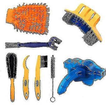 8pcs Bicycle Cleaning Tool Kit Bike Cleaning Brush Bike Chain Cleaner Mountain Bike Maintenance Tool