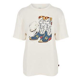 Levis Womens/Ladies Crew Neck Boyfriend T-Shirt