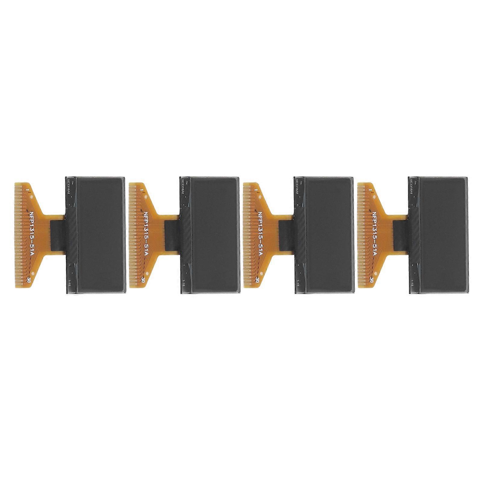 4Pcs LCD Display Module Thin Plastic Layer 128 X 64 Small 30PIN Display Module 0.96in Blue Displaying