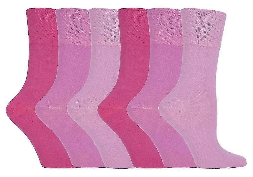 6-pack icke-elastiska damstrumpor 4-8n