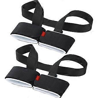 Pieces Adjustable Ski Carrier Straps, Ski Shoulder Strap, Ski Wrist Carrier, Poles compatible with Kids and Adults