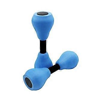 Weights Dumbbells Set Water Aquatic Dumbbells Water Aerobics Equipment Exercise Foam Dumbbell Indoor Fitness Dumbbells(1pair, Blue Black)