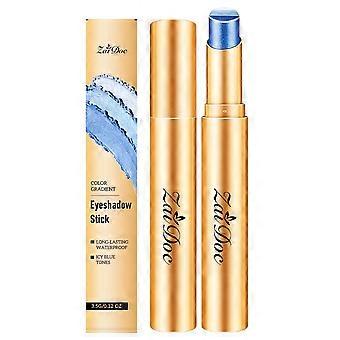 1Pcs  AMZ Long-Lasting Multi-Color Eyeshadow Stick (Ice Crystal Grape Blue) - Silky Smooth, Highly Pigmented, Compact and Portable, Beautiful Makeup E