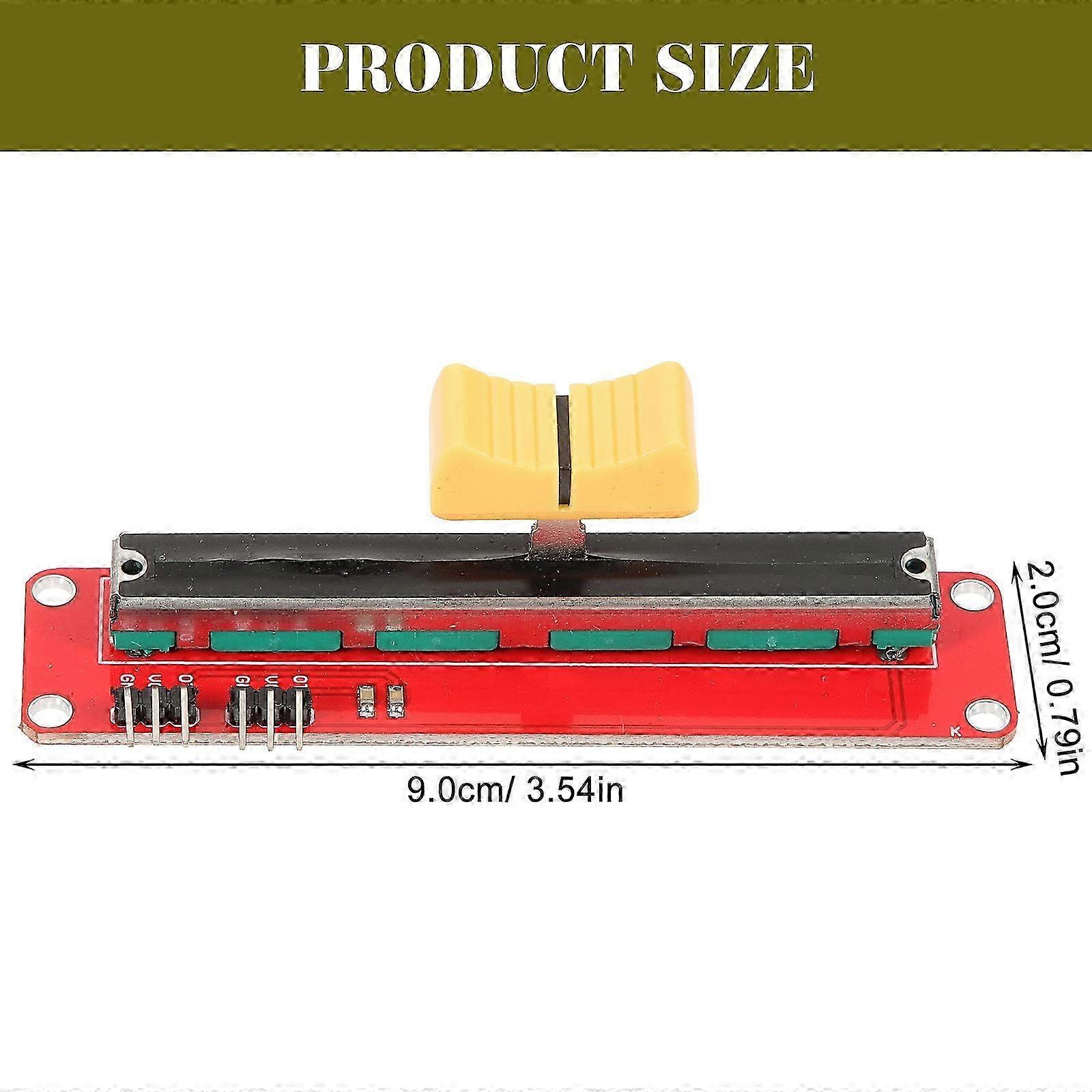 Sliding Potentiometer 9 Pcs Set For Laboratory Use Simple Design Electronics Enthusiasts Rectangular Dual Analog Output