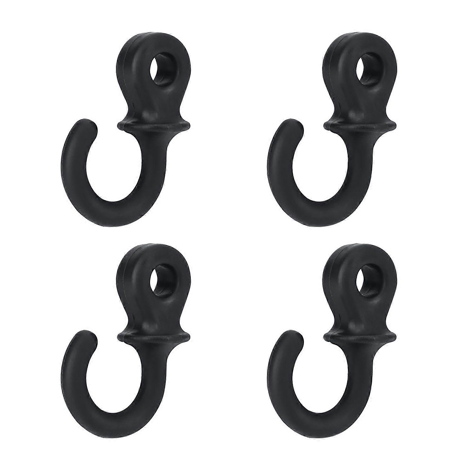 4Pcs Durable Rubber Compound Bow String Stabilizer Vibration Damper Shock Absorber(Black)