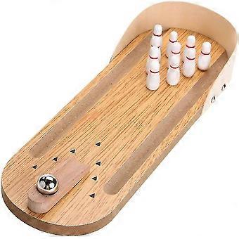 Mini Bowling Set Desktop Bote Bolt Game - Premio regalo di bowling maschile