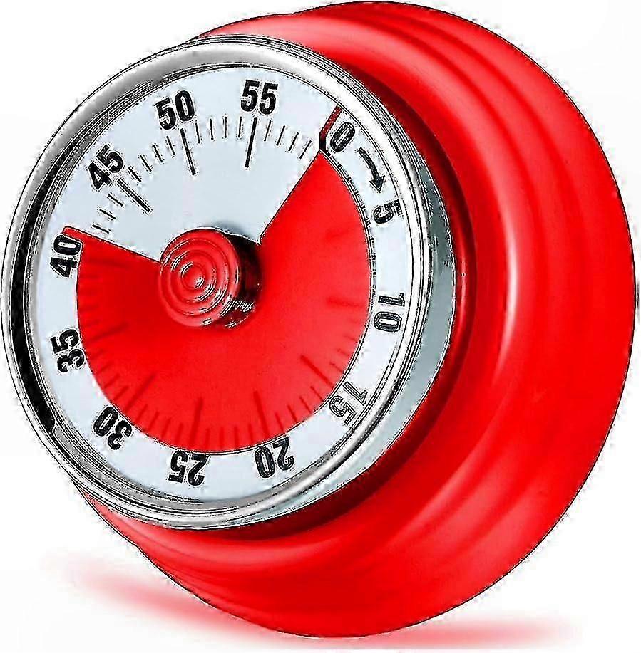 Magnetic Mechanical Kitchen Timer, No Battery Needed, Cooking Countdown Reminder