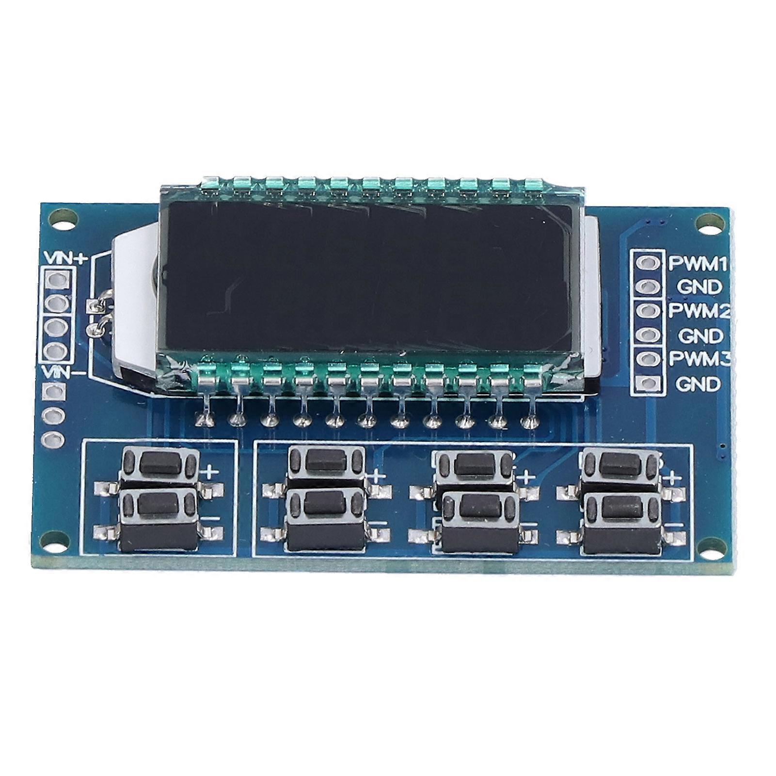 3 Channel PWM Signal Generator Module Adjustable Pulse Square Rectangular Wave Frequency and Duty Cycle Controller