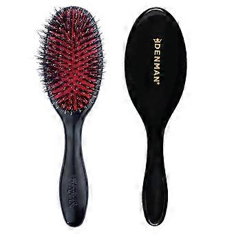 Danman Wild Boar Bristle Hairbrush – Slät och glansig, skapar en elegant, bakåtslickad frisyr, håller lockarna på plats och reder enkelt ut knutar. Natura