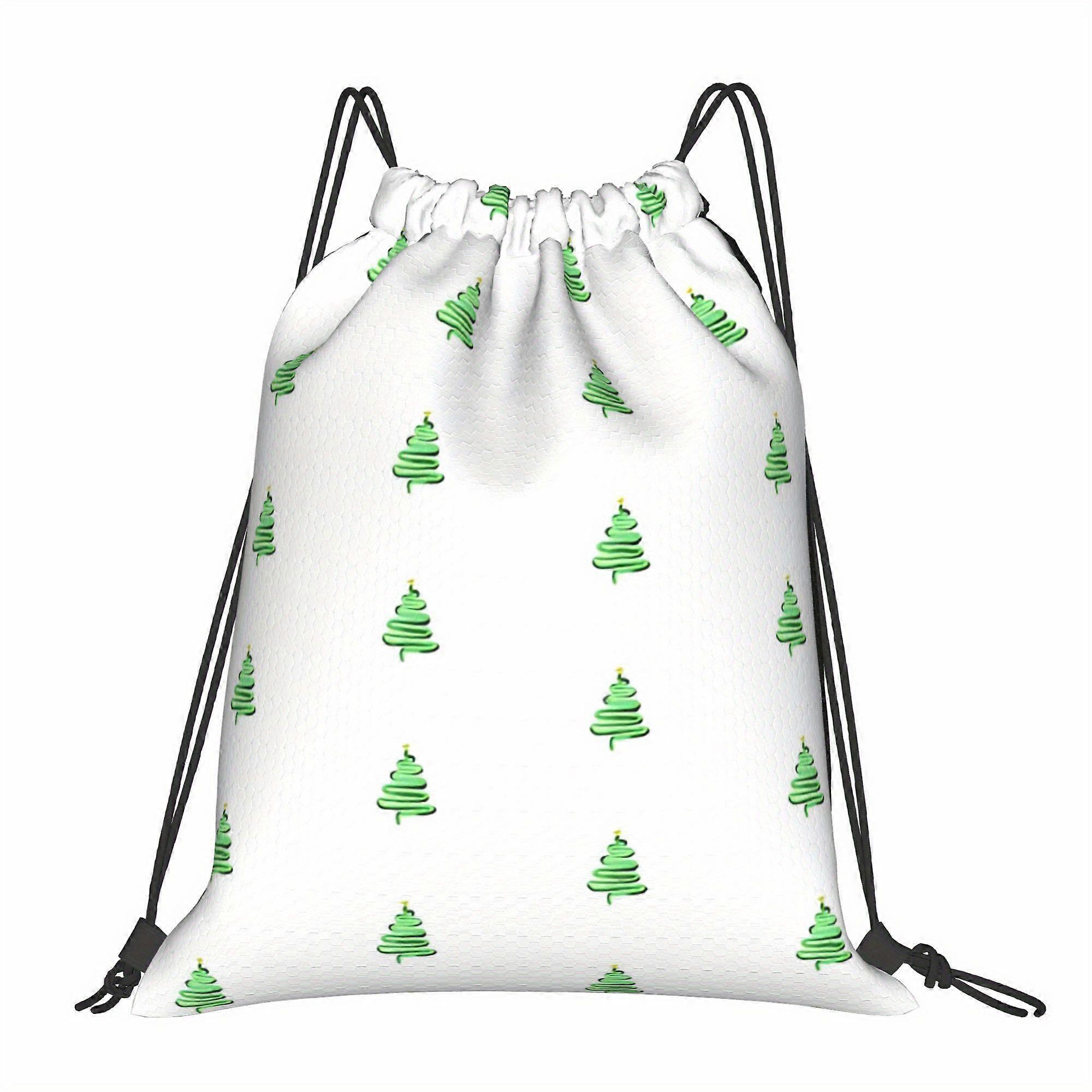 Christmas Tree1 Drawstring Bags-Cqazw