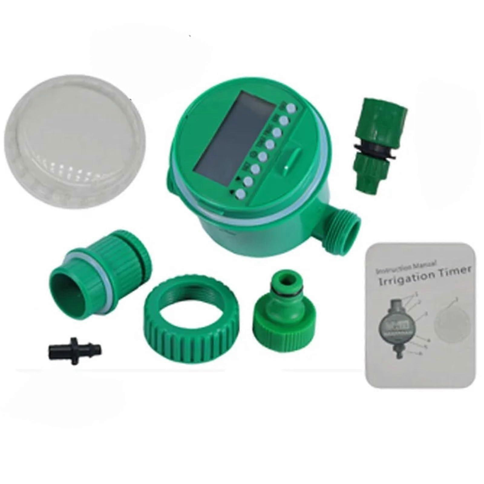 Automatic Watering Timer with Display, Programmable Digital Garden Irrigation Controller for Plants and Vegetables