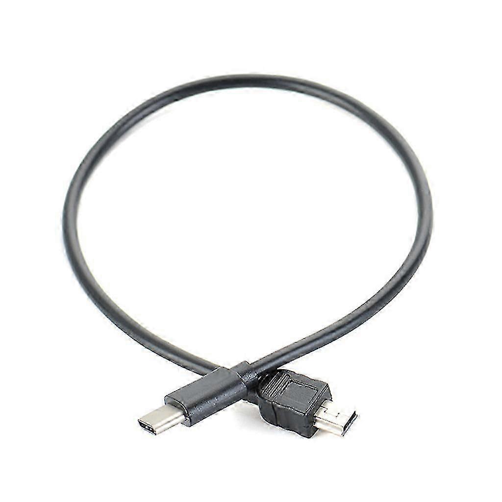 30cm Type C to Mini USB Camera OTG Conversion Cable Black