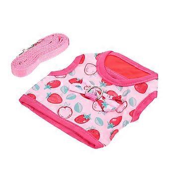 1 Set of Rabbit Clothes Leash Decorative Small Pets Harness Leash Comfortable Pets Traction Rope