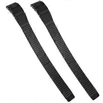 Accessories For Skates Skate Buckle Strap Set Black 28.00X2.50X1.20CM TPR Length Adjustable 2Pack 26-27