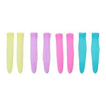Dead Skin Scissor Protection Cover Cuticle Cutter Handle Sleeve Silicone 4Pairs