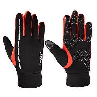 Windproof Hiking Gloves with Screen Touch Feature 2Pairs