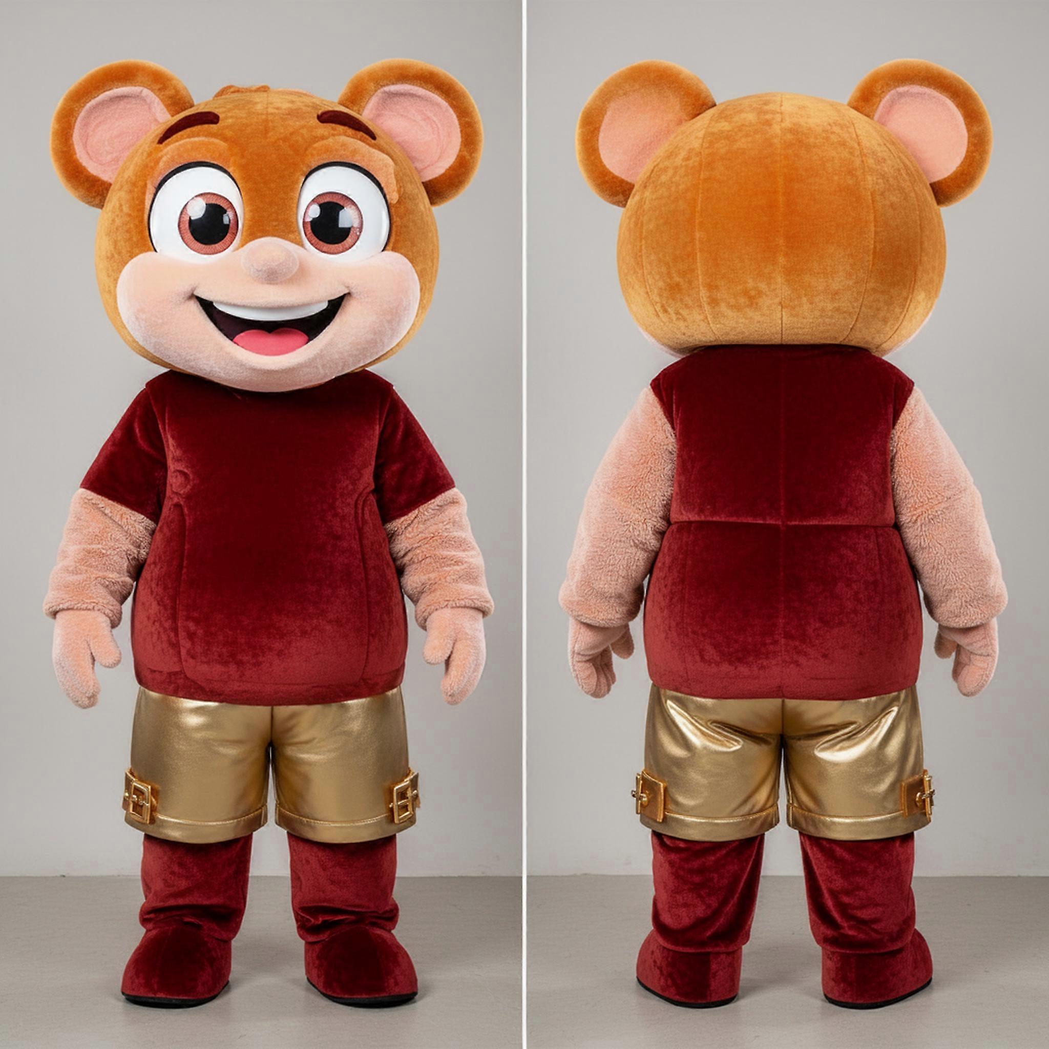 MASTICOT Rust Orange Bubbly Champagne Mascot