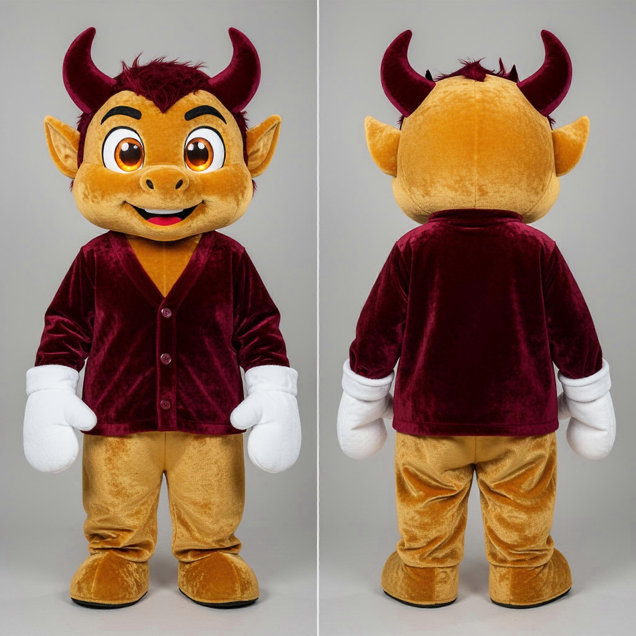 MASTICOT Gold Fleece Devil Mascot