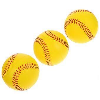 Training Baseball 3Pcs PU Sponge Softballs for Children Practice Use