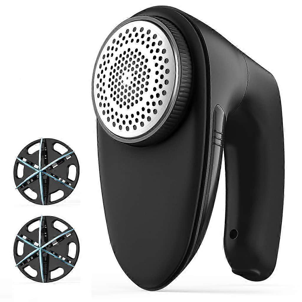 Rechargeable Fabric Shaver Lint Remover Electric Trimmer 2 Replaceable Blades