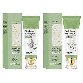 Gel esfoliante delicato con triplo enzima e tè verde per una pulizia profonda, la rimozione delle cellule morte e una pelle radiosa!Z1