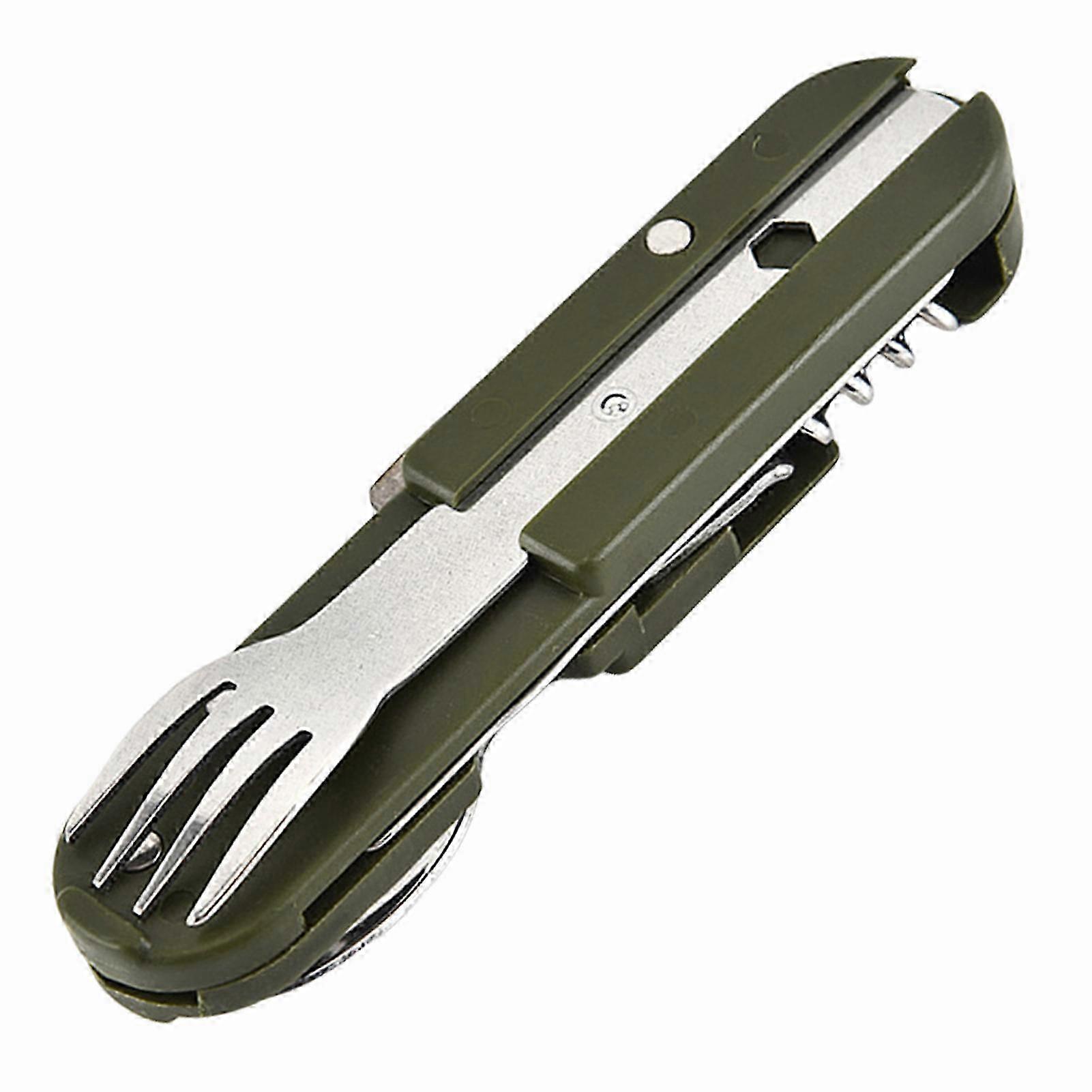 @27@Folding Cutlery Sets Multipurpose Reuseable Flatware for Outdoor Tableware